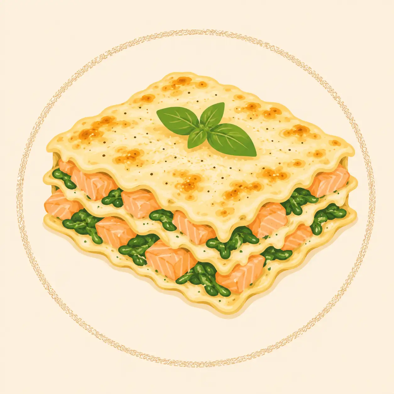 Lasagne saumon & épinards